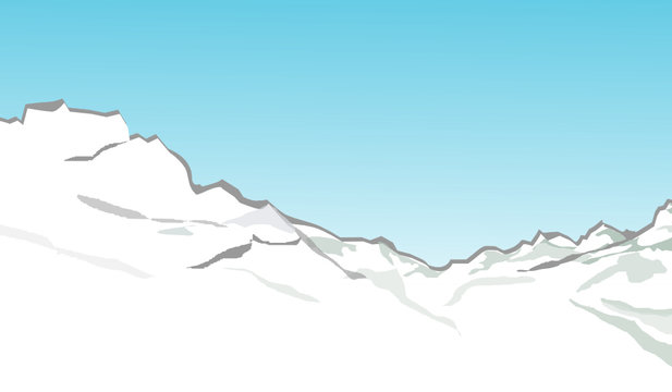 Berge im Winter