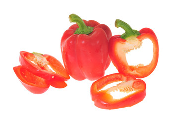 Slices Of Red Capsicum, Bell-Pepper