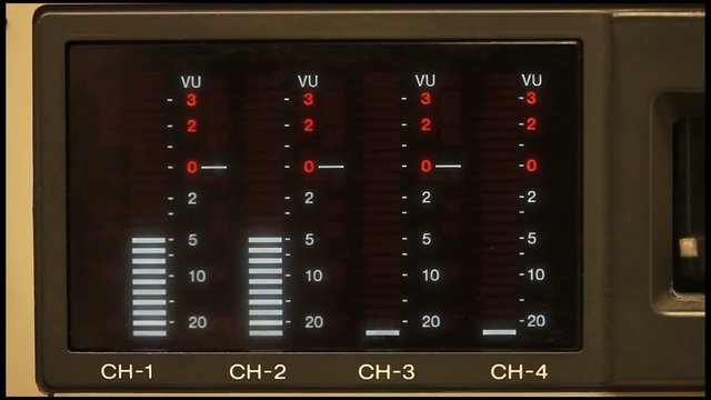 Level meter audio