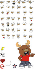 reindeer kid cartoon set6 © MARCO HAYASHI