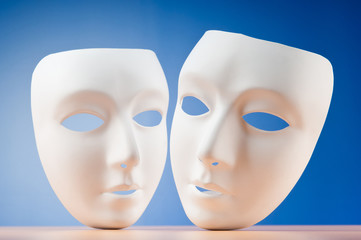 Masks with theatre concept