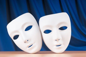 Masks with theatre concept