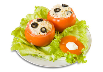 stuffed tomato salad