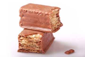 chocolate coated wafer