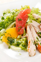 salad with chicken