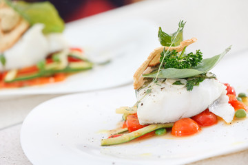 fish with vegetables