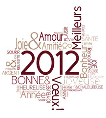Carte de vœux 2012 joyeuse