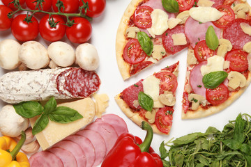 Zutaten für Pizza Speciale