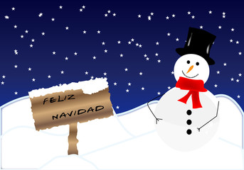 Tarjeta de Feliz Navidad