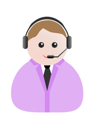 Live help sign (Customer support symbol for web)