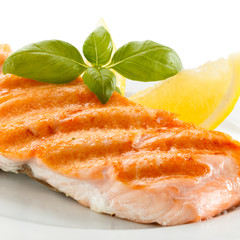 Grilled salmon