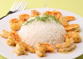 shrimp and rice