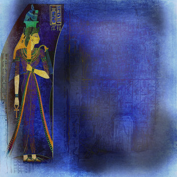 blue ancient egypt wallpaper