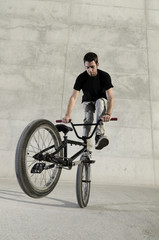 Fototapeta premium Young BMX bicycle rider