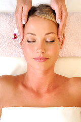 Massage on head