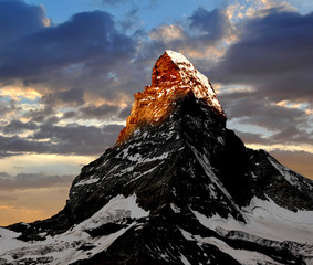 sunrise on the Matterhorn