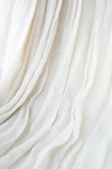 Fotobehang Stof white soft fabric background