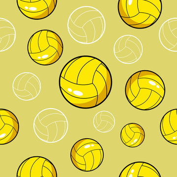 Seamless Pattern Volleyball