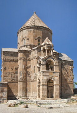 Ancient Armenian church on Akhtamar Island on Van lake