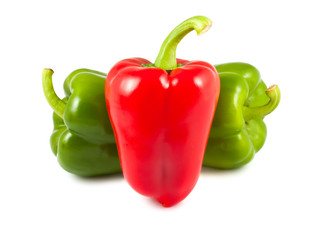 red and green peppers