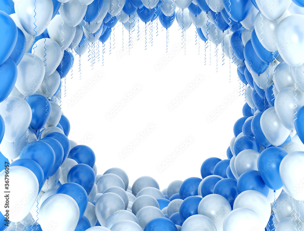 Poster party balloons background