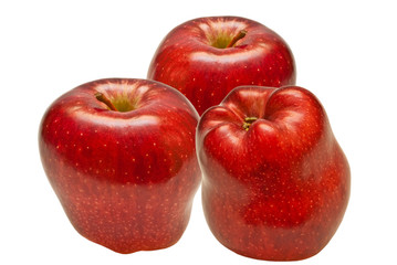 red apple isolated on white background