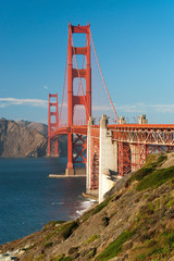 The Golden Gate Bridge in San Francisco sunset