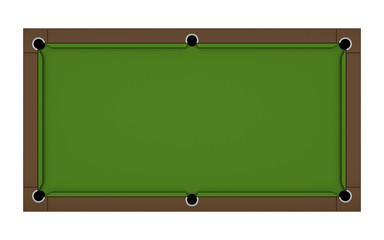 Empty billiard table