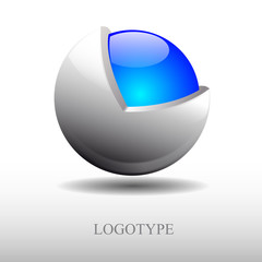 Logo metamorphosis, protected sphere # Vector