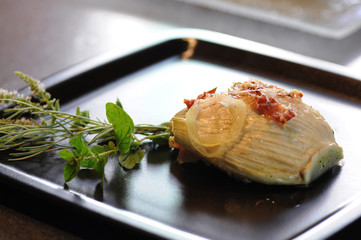 geschmorter Fenchel mit Parmaschinken