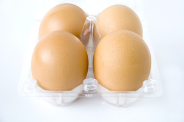 eggs in clear pack