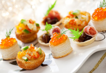 Assorted holiday  snacks