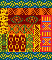 Ethnic patterns and ornaments