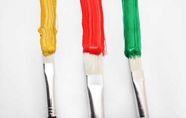 Oil paint brushes