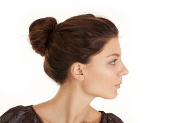 woman head side neck
