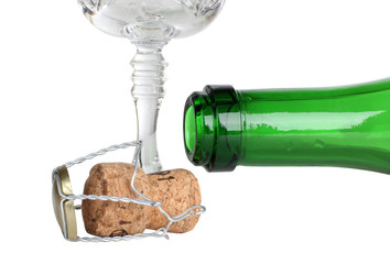 Cork of champagne
