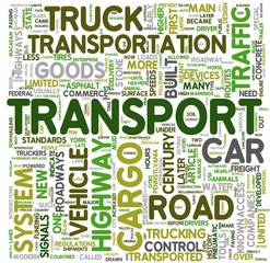 Transport concept words in tag cloud