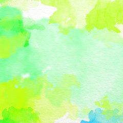 water color painted on white paper, background.