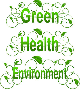 Green health and environmental concern in text set