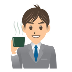 ビジネスマン A コーヒー
