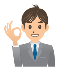 ビジネスマン A OK