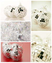 Collage of Christmas decorations