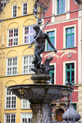 Neptune Fountain in Gdansk