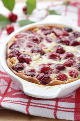 Clafoutis with sour cherry