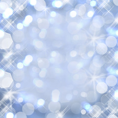 Fond carré bokeh bleu