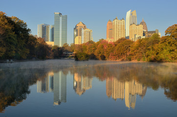 Atlanta Skyline Reflections