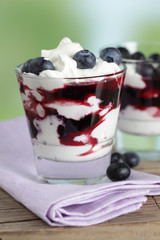 Blueberry parfait