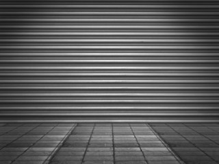 Illuminated grunge metallic roller.