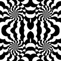 Fototapeta premium Optical black and white effect