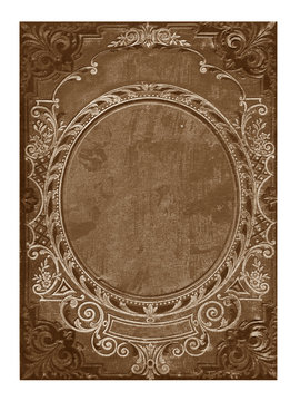 old floral cover book